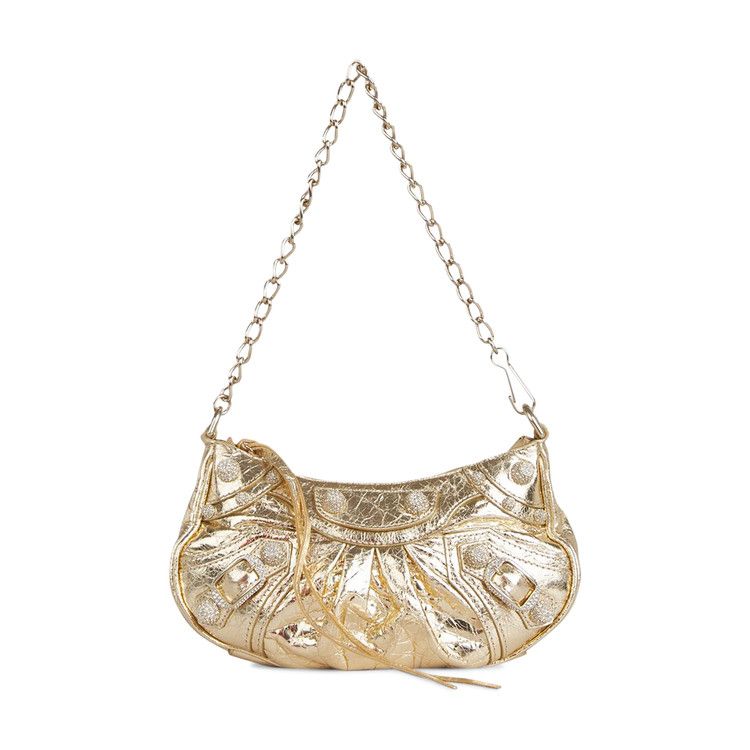 Balenciaga Le Cagole Mini Purse With Chain 'light Gold'