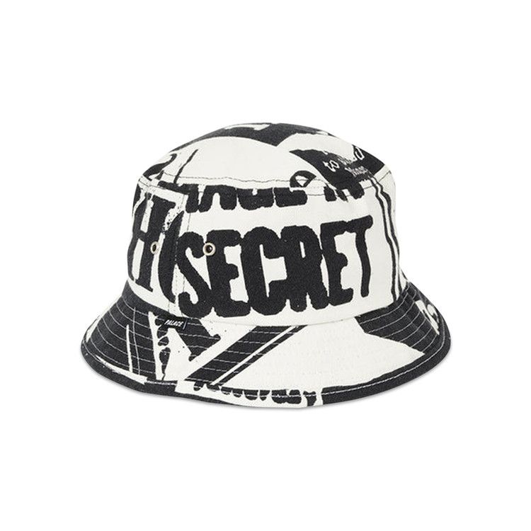 Buy Palace Tabloid Denim Bucket Hat 'Black' - P23H137 | GOAT CA