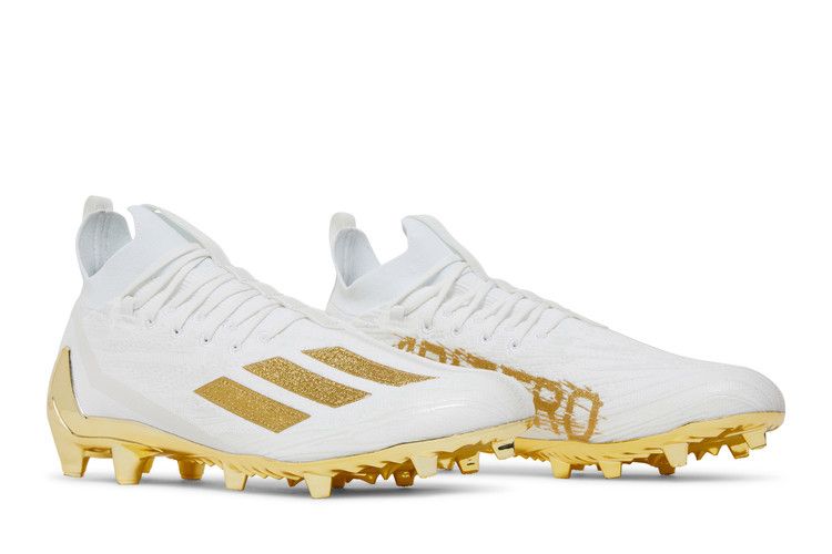 Adizero Cleats Primeknit White Gold Metallic