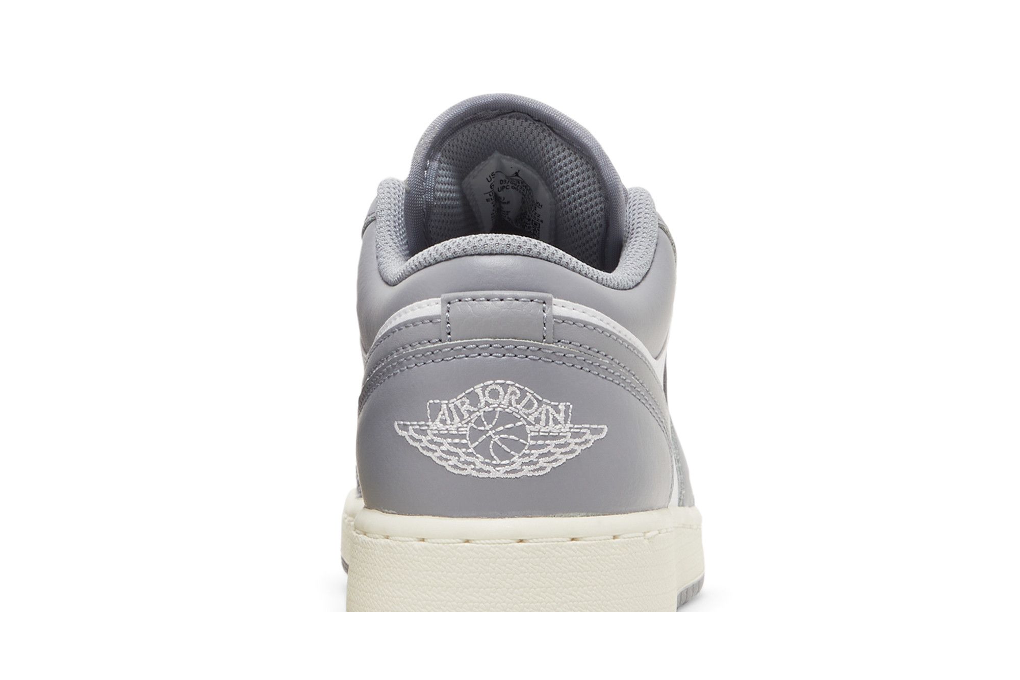 Pre-owned Air Jordan 1 Low Gs 'vintage Grey'