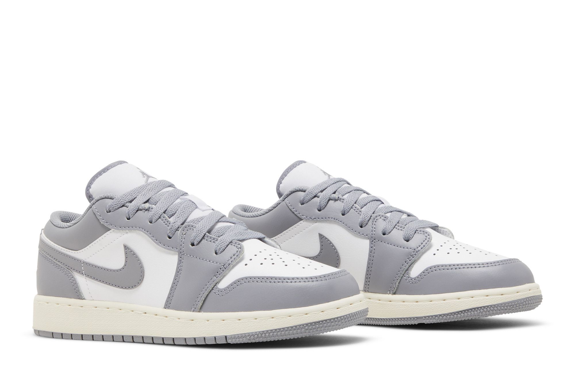 Pre-owned Air Jordan 1 Low Gs 'vintage Grey'