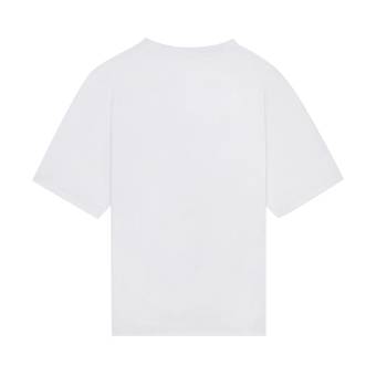 CELINE LOOSE T-SHIRT IN COTTON JERSEY - ECRU / BLACK