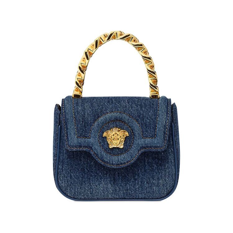 Versace La Medusa Mini Bag 'navy Blue/Gold'