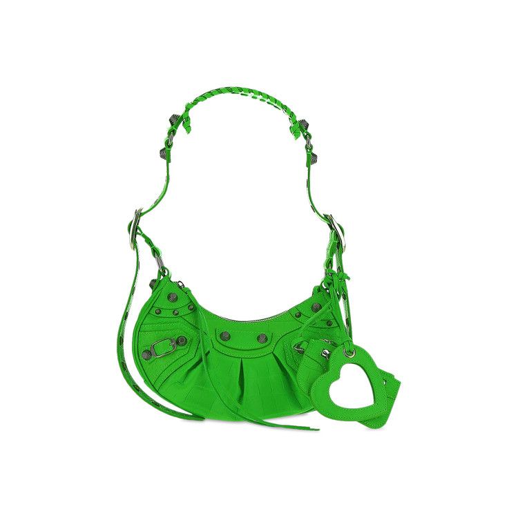 Balenciaga XS Le Cagole Shoulder Bag Acid Green