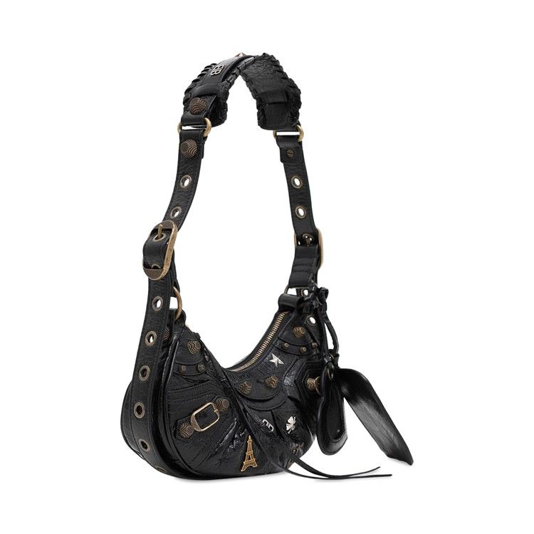 Balenciaga Xs Le Cagole Shoulder Bag Black
