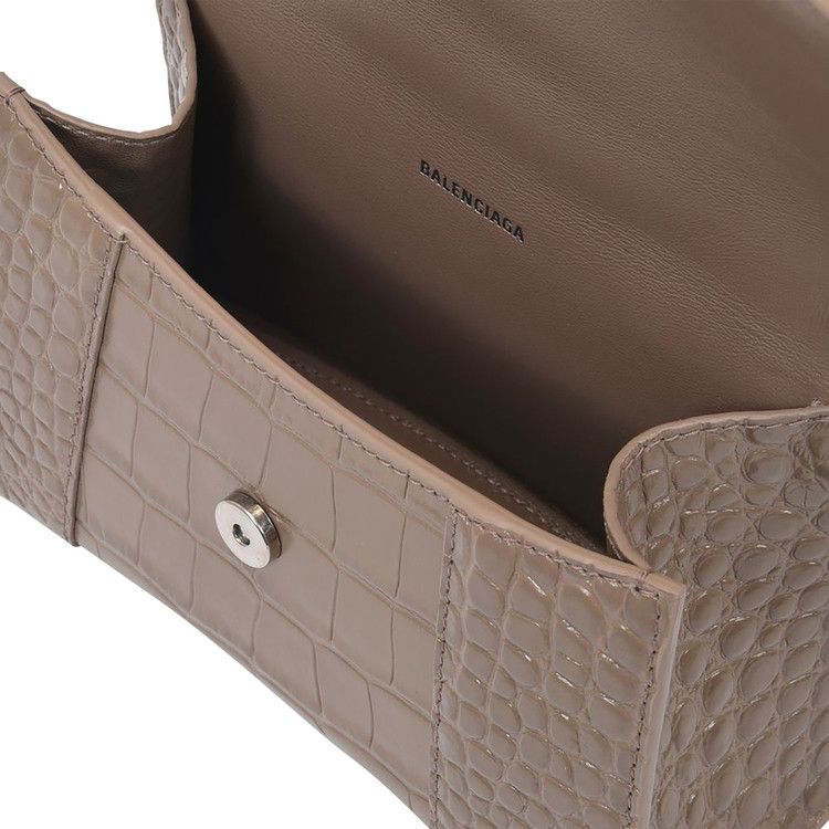 Balenciaga Hourglass Top Handle Xs Grey