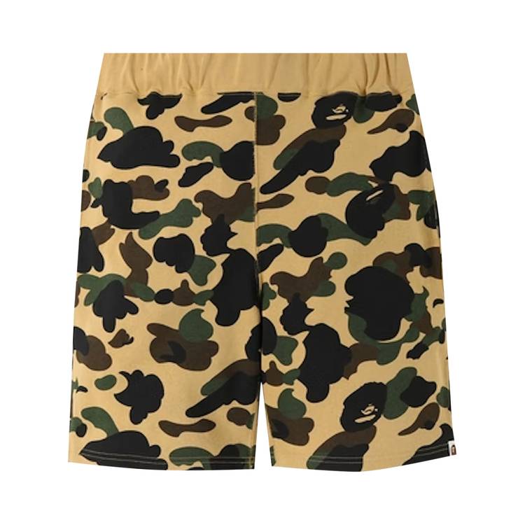 Buy BAPE 1st Camo Sweat Shorts 'Yellow' - 0039 1SS1902021CSS YELL