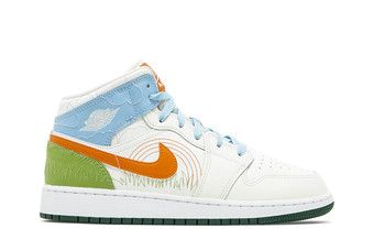 Buy Air Jordan 1 Mid SE GS 'Stitch' - DX2462 100 | GOAT