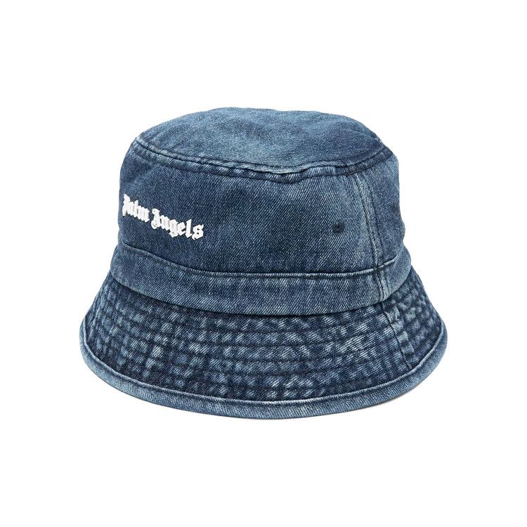 Buy Palm Angels Denim Bucket Hat 'Blue/White