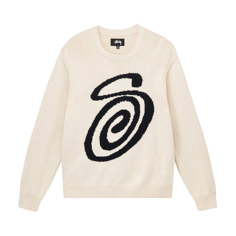 Buy Stussy Curly S Sweater 'Natural' - 117073 NATU | GOAT CA