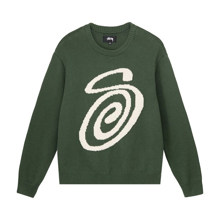 Stussy Curly S Sweater 'Green'