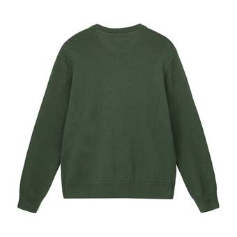 Buy Stussy Curly S Sweater 'Green' - 117073 GREE | GOAT