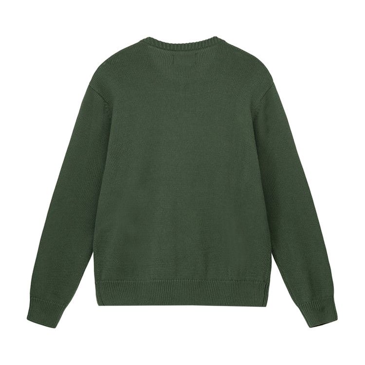 STUSSY CURLY SWEATER ニットセーター グリーン 男女兼用XL