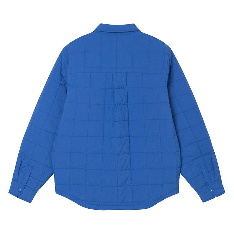 Stussy Quilted Fatigue Shirt 'blue'