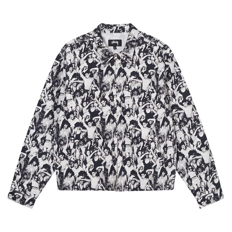 Stussy Beach Mob Bing Jacket Black/White