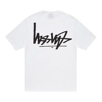 Buy Stussy Flipped Tee 'White' - 1904895 WHIT | GOAT