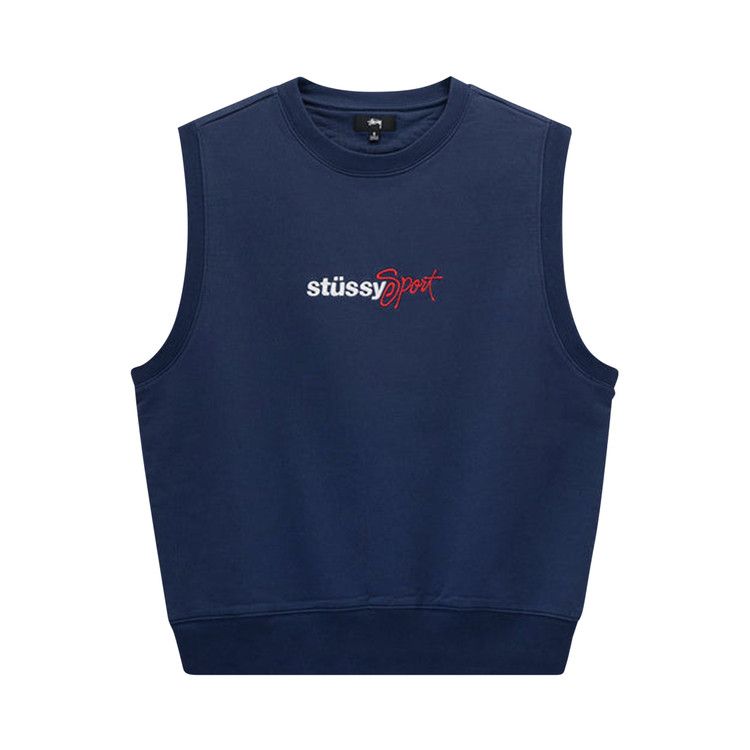 Stussy Sport Fleece Vest 'navy'