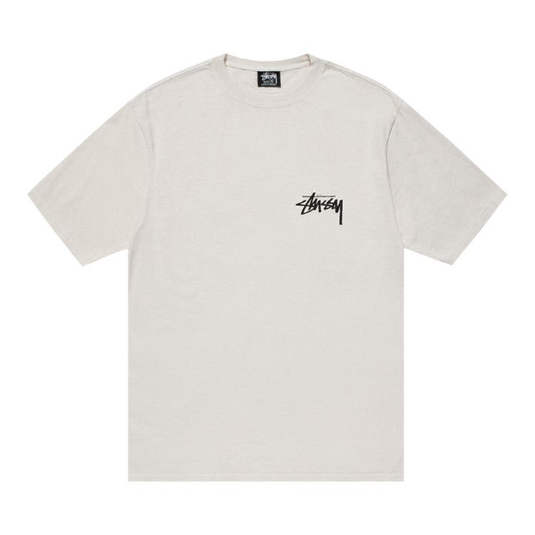 Buy Stussy Skate Posse Pigment Dyed Tee 'White' - 1904832