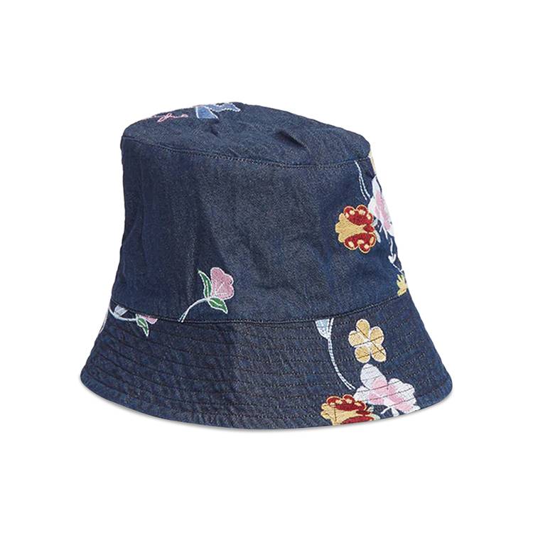 Buy Engineered Garments Bucket Hat 'Indigo Denim Floral