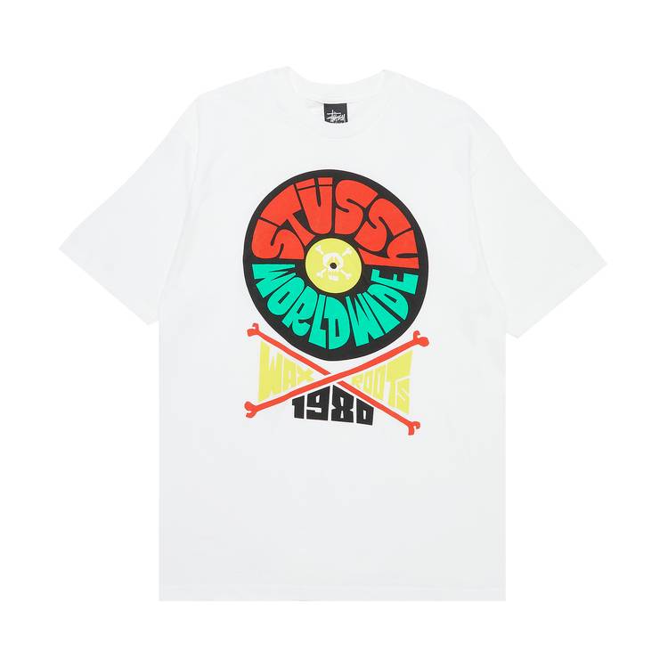 Stussy World Wide Wax Roots Tee 'White'