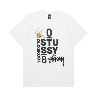 Buy Stussy Old Skool 08 Tee 'White' - 0535 100000103OS0T WHIT