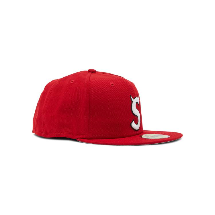 Supreme S Logo New Era Cap Red Navy Olive S/S 20