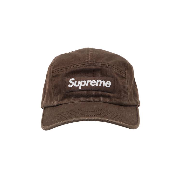 Buy Supreme Washed Chino Twill Camp Cap 'Brown' - FW22H104 