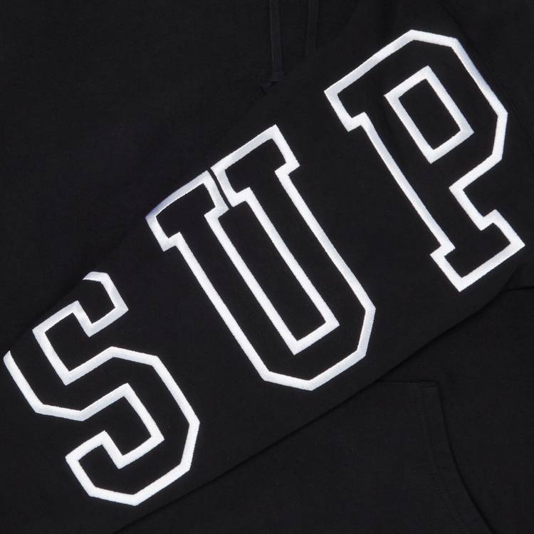 Supreme State Hooded Sweatshirt 'Black' | GOAT