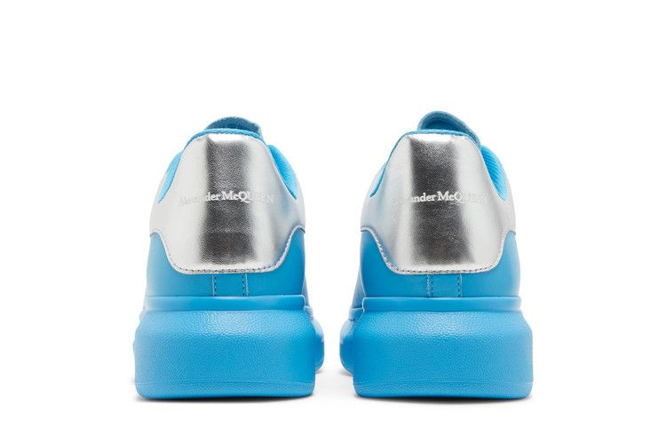 Alexander Mcqueen Oversized Sneaker Painter Blue Silver