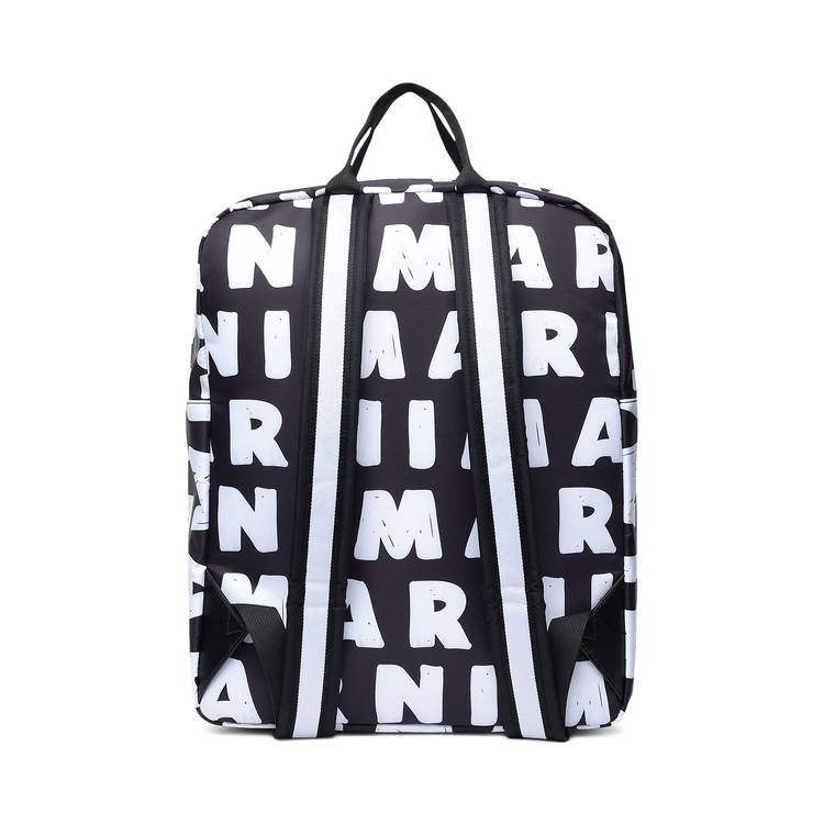 Buy Marni Kids Logo Print Backpack 'Black' - M00633 M00N0 0M900 | GOAT