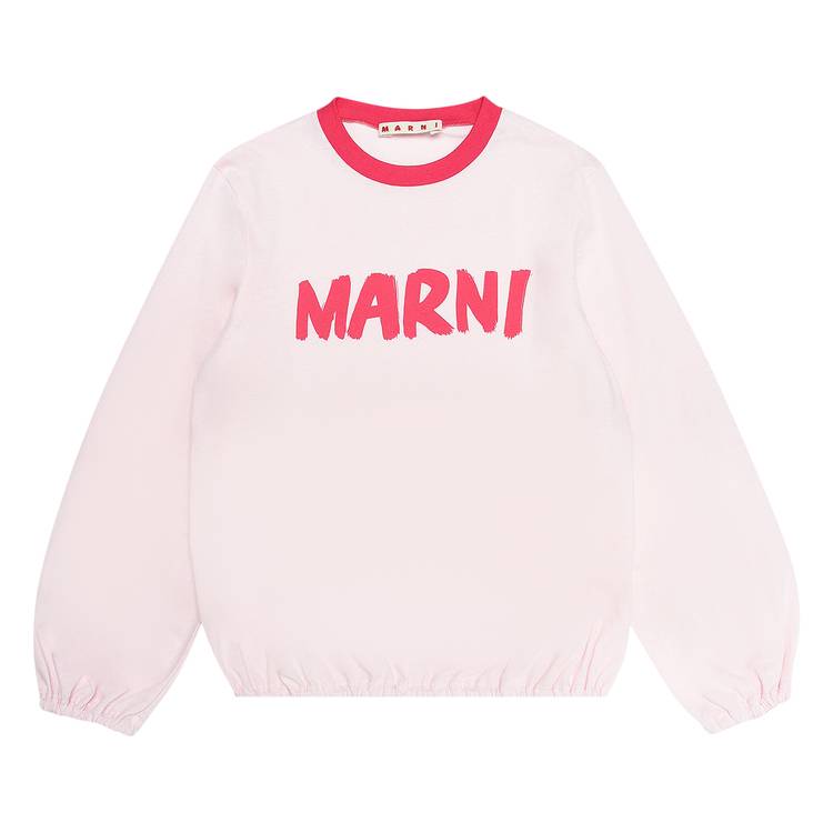 Buy Marni Kids Logo Sweater 'Pink' - M00535 M00HZ 0M331 | GOAT