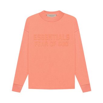 Buy Fear of God Essentials Kids Long-Sleeve Tee 'Coral