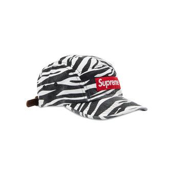 Buy Supreme Washed Chino Twill Camp Cap 'Zebra' - FW22H104 ZEBRA