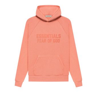 Buy Fear of God Essentials Hoodie 'Coral' - 192SU222052F | GOAT