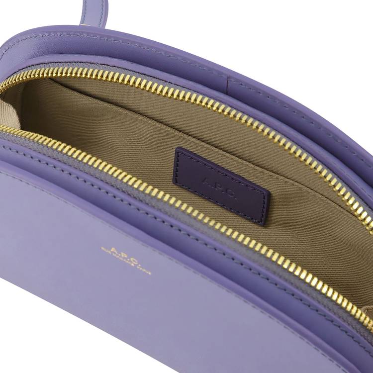 Demi lune leather clutch bag Louis Vuitton Purple in Leather - 9658342