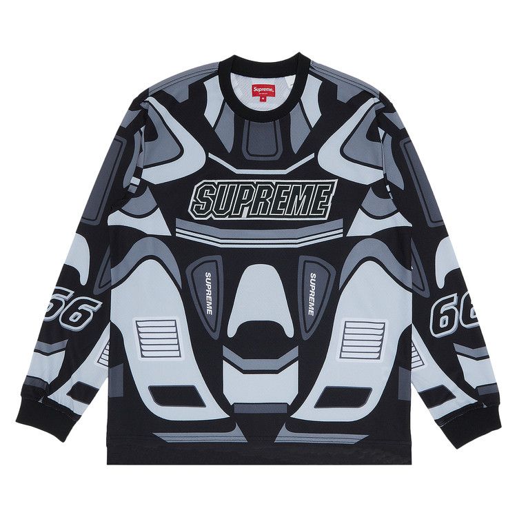 Buy Supreme Decals Moto Jersey 'Black' - FW22KN25 BLACK | GOAT