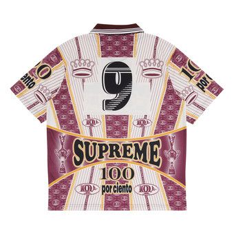 Buy Supreme Por Ciento Soccer Jersey 'Burgundy' - FW22KN17