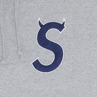 Buy Supreme S Logo Hooded Sweatshirt 'Heather Grey