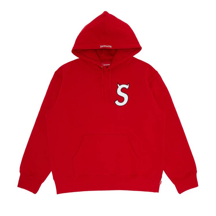 Buy Supreme S Logo Hooded Sweatshirt 'Red' - FW22SW36 RED | GOAT