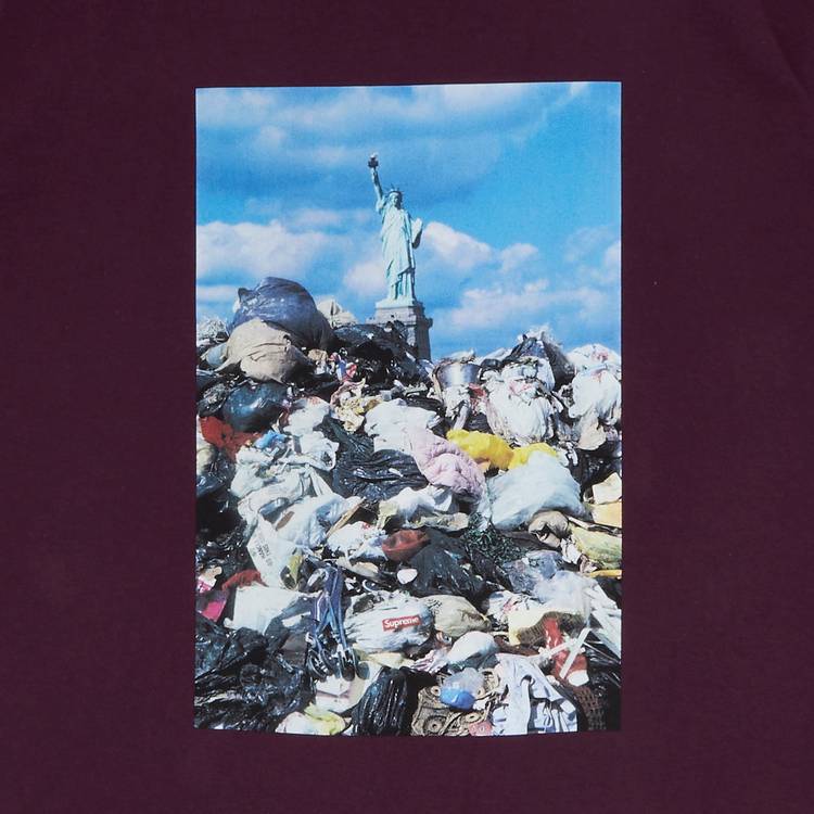 Buy Supreme Trash Tee 'Eggplant' - FW22T15 EGGPLANT | GOAT