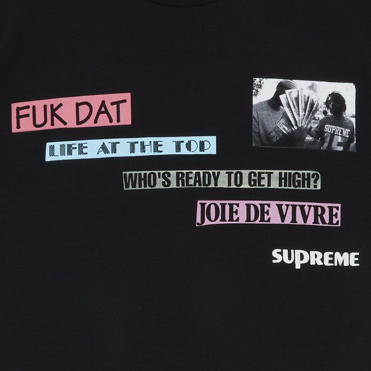 Supreme Joie De Vivre Tee 'Black' | GOAT
