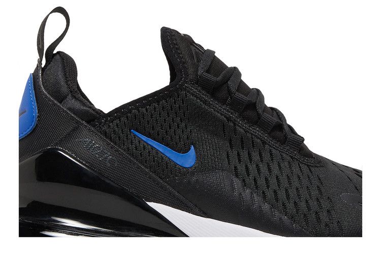 Nike air max 270 black and blue on sale junior