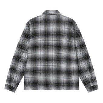 Buy Stussy Paul Shadow Plaid Zip Shirt 'Black' - 1110238 BLAC | GOAT UK