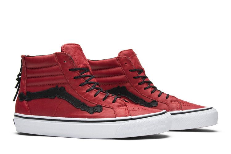 J*E様 The BONEZ CAPI CORE VAN Checker L/S Buy Blends x Vans Vault Sk8-Hi Zip LX 'Bones - Chili Pepper' - VN