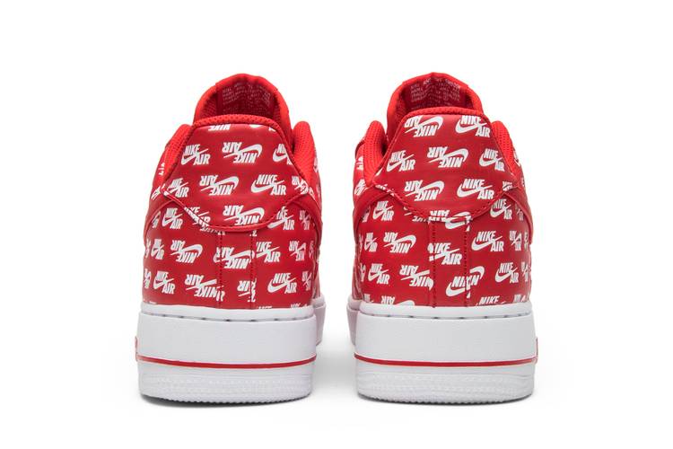 Air Force 1 Low 07 QS 'All Over Logo Red' | GOAT