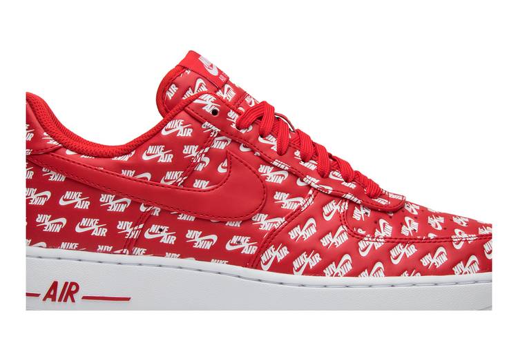 Air Force 1 Low 07 QS 'All Over Logo Red' | GOAT