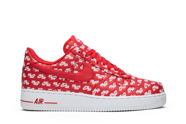 Air Force 1 Low 07 QS 'All Over Logo Red'