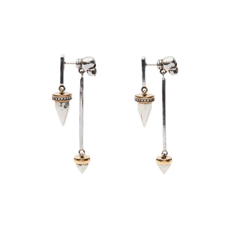 Alexander McQueen Punk Stud Earrings 'Crystal'