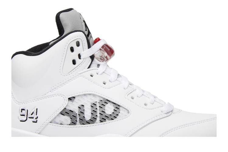 Supreme x Air Jordan 5 Retro 'White' | GOAT