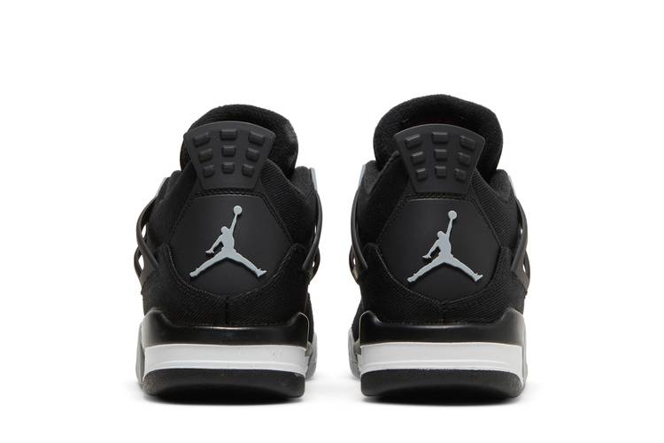 Nike Air Jordan 4 Retro Black Canvas (GS) DV0553-006 - Size 7Y/8.5